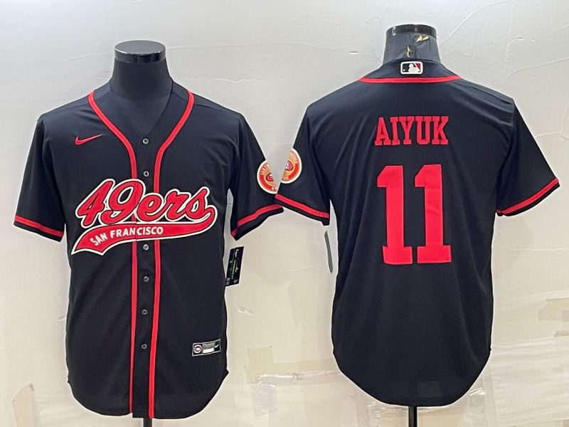 Men San Francisco 49ers #11 Aiyuk Black 2022 Nike Co branded NFL Jersey